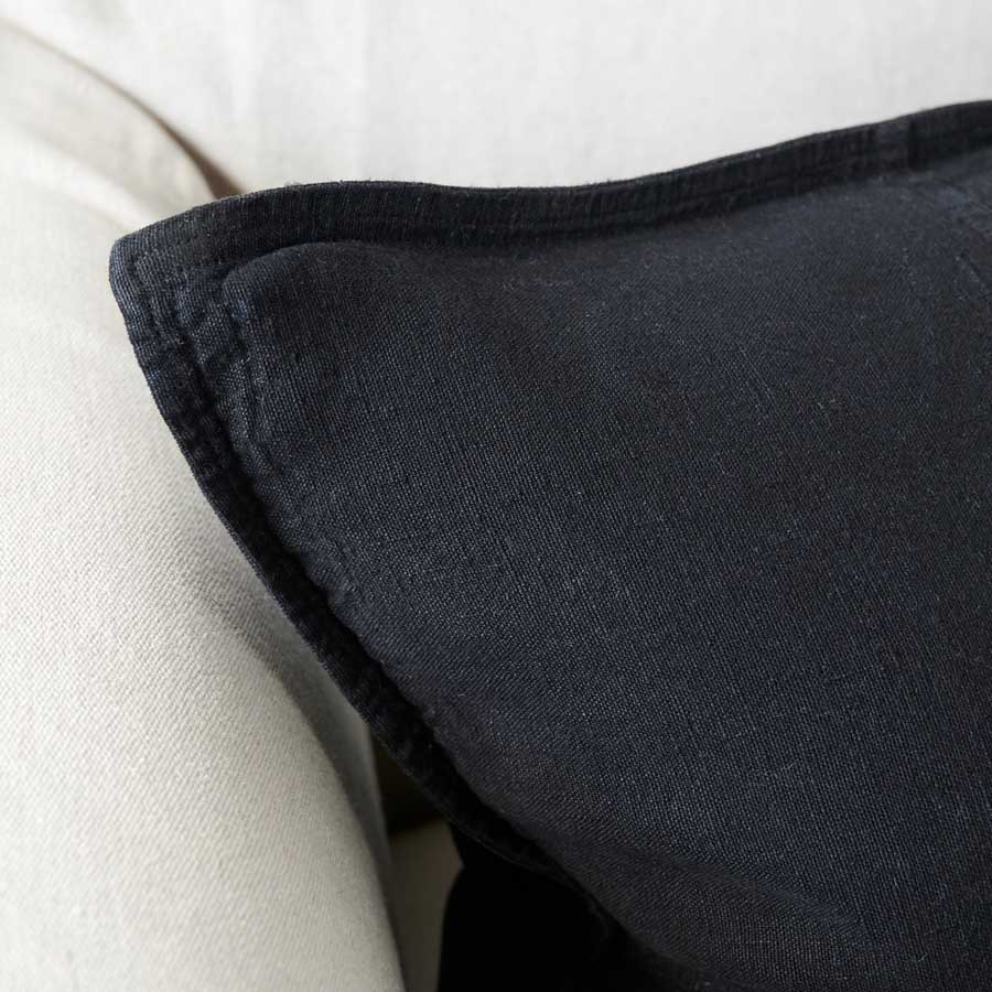 Luca® Linen Cushion - Black - Eadie Lifestyle