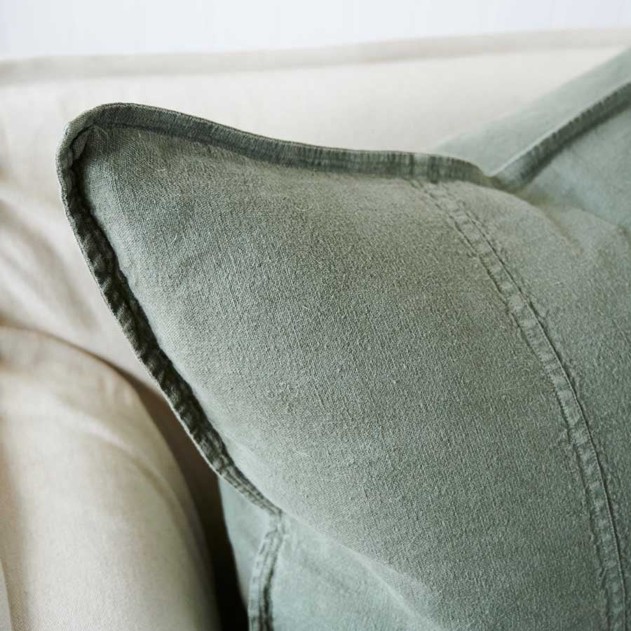 Luca® Linen Cushion - Khaki - Eadie Lifestyle