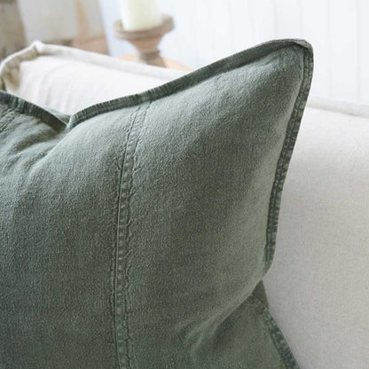 Luca® Linen Cushion - Khaki - Eadie Lifestyle