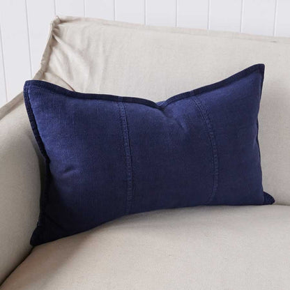 Luca® Linen Cushion - Navy - Eadie Lifestyle