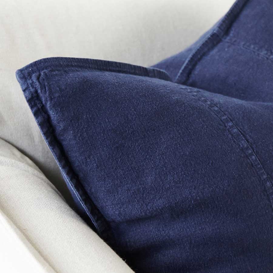 Luca® Linen Cushion - Navy - Eadie Lifestyle