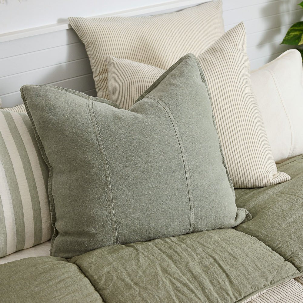 Luca® Linen Cushion - Pistachio - Eadie Lifestyle