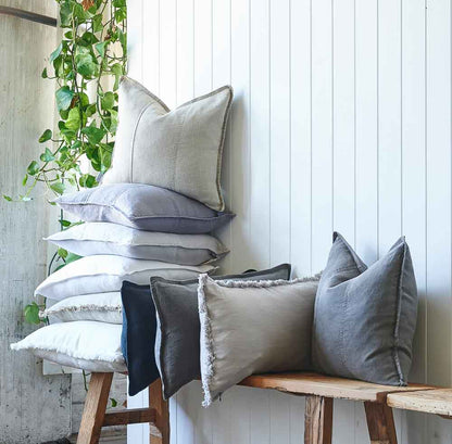 Luca® Linen Cushion - Silver Grey - Eadie Lifestyle