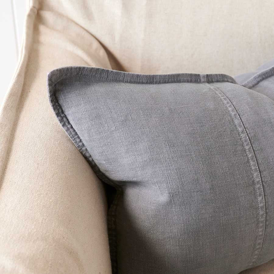 Luca® Linen Cushion - Slate - Eadie Lifestyle