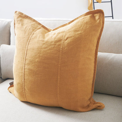 Luca® Linen Cushion - Turmeric - Eadie Lifestyle