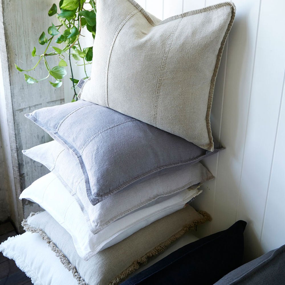 Luca® Linen Cushion - White - Eadie Lifestyle