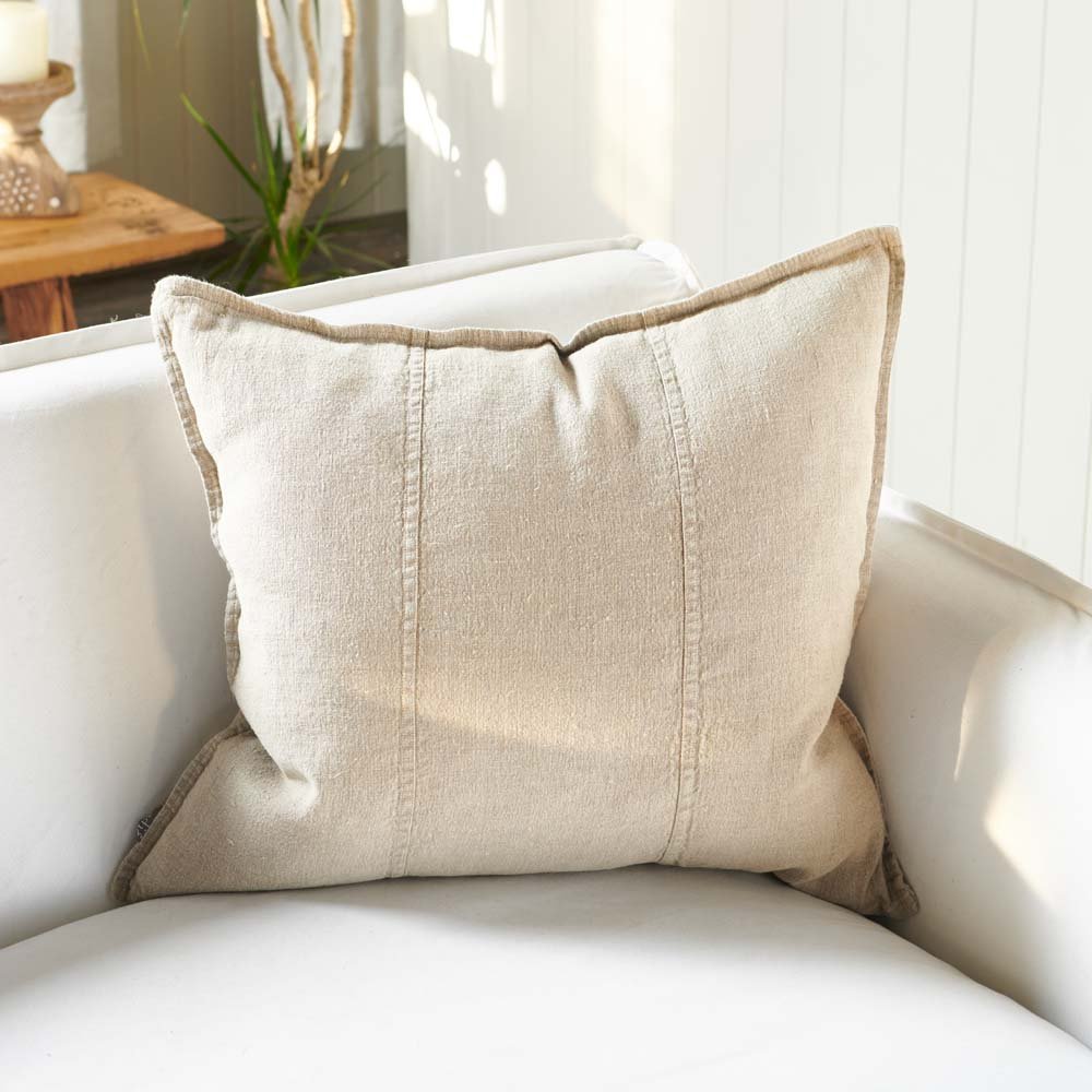 Luca® Linen Outdoor Cushion - Natural - Eadie Lifestyle