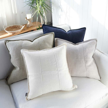 Luca® Linen Outdoor Cushion - Natural - Eadie Lifestyle