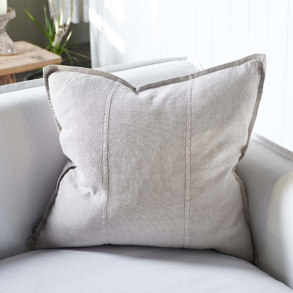 Luca® Linen Outdoor Cushion - Silver Grey - Eadie Lifestyle