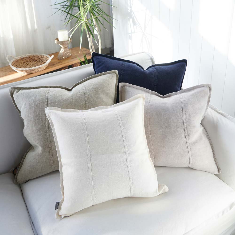 Luca® Linen Outdoor Cushion - White - Eadie Lifestyle