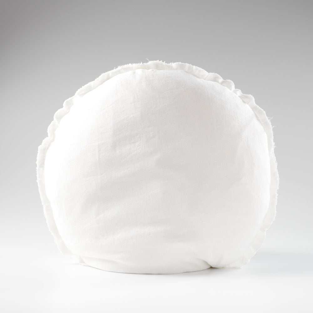 Lulu Linen Cushion - White - Eadie Lifestyle