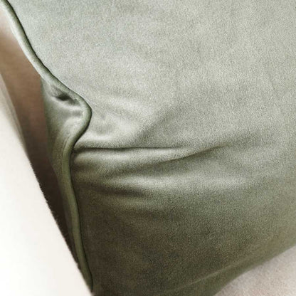 Lynette Velvet Cushion - Khaki - Eadie Lifestyle