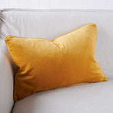 Lynette Velvet Cushion - Mustard - Eadie Lifestyle