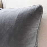 Lynette Velvet Cushion - Slate - Eadie Lifestyle