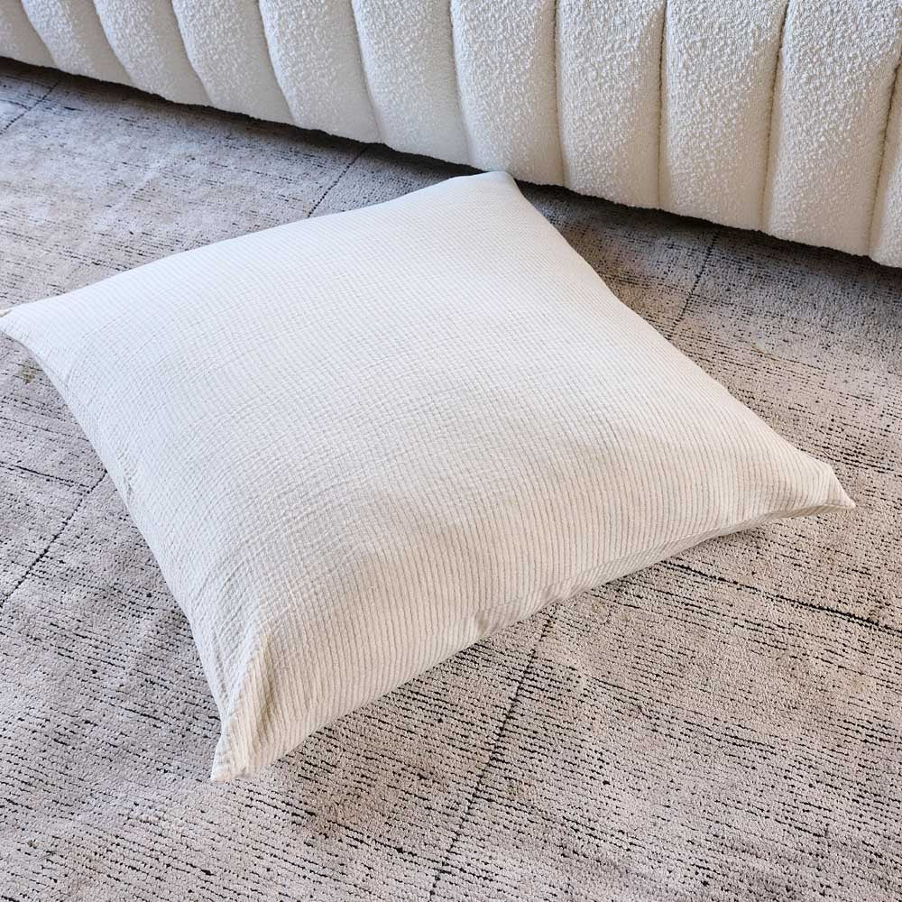 Marina Floor Cushion - White w&