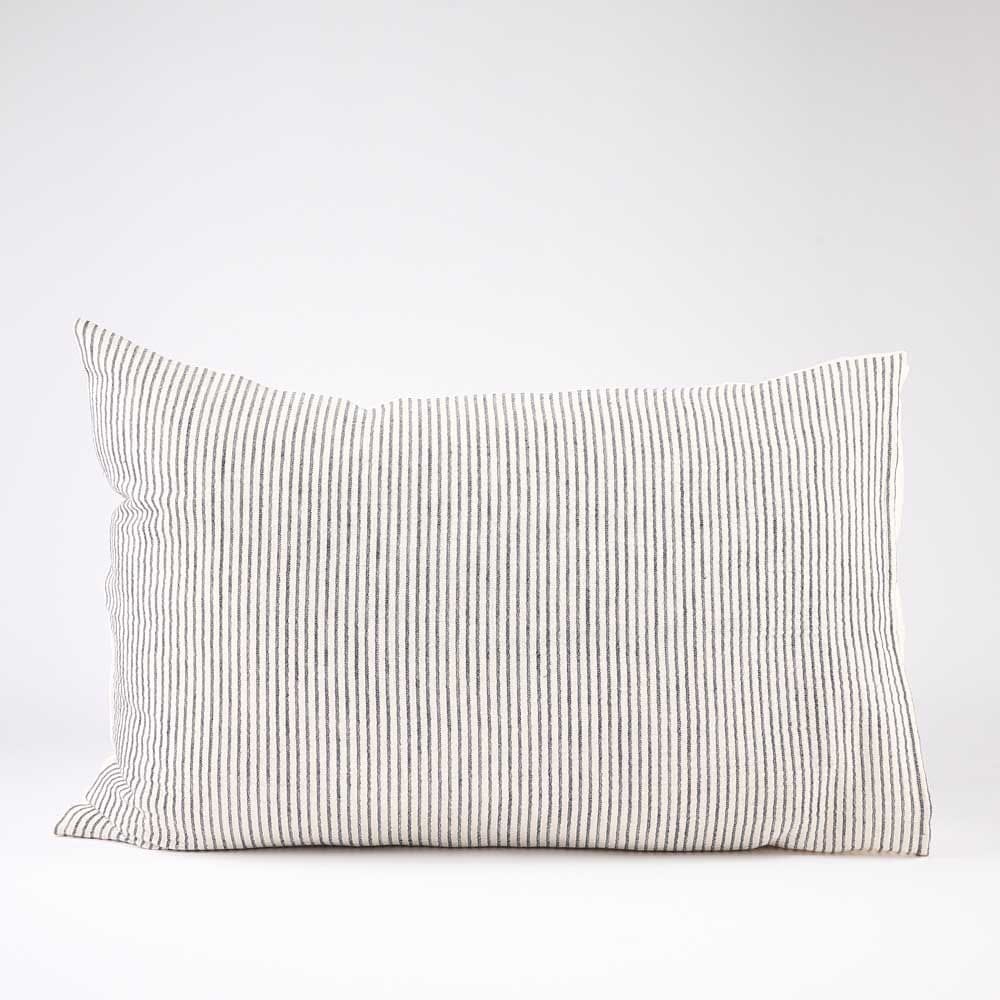 Marina Reversible Pillowcase Set - White w&