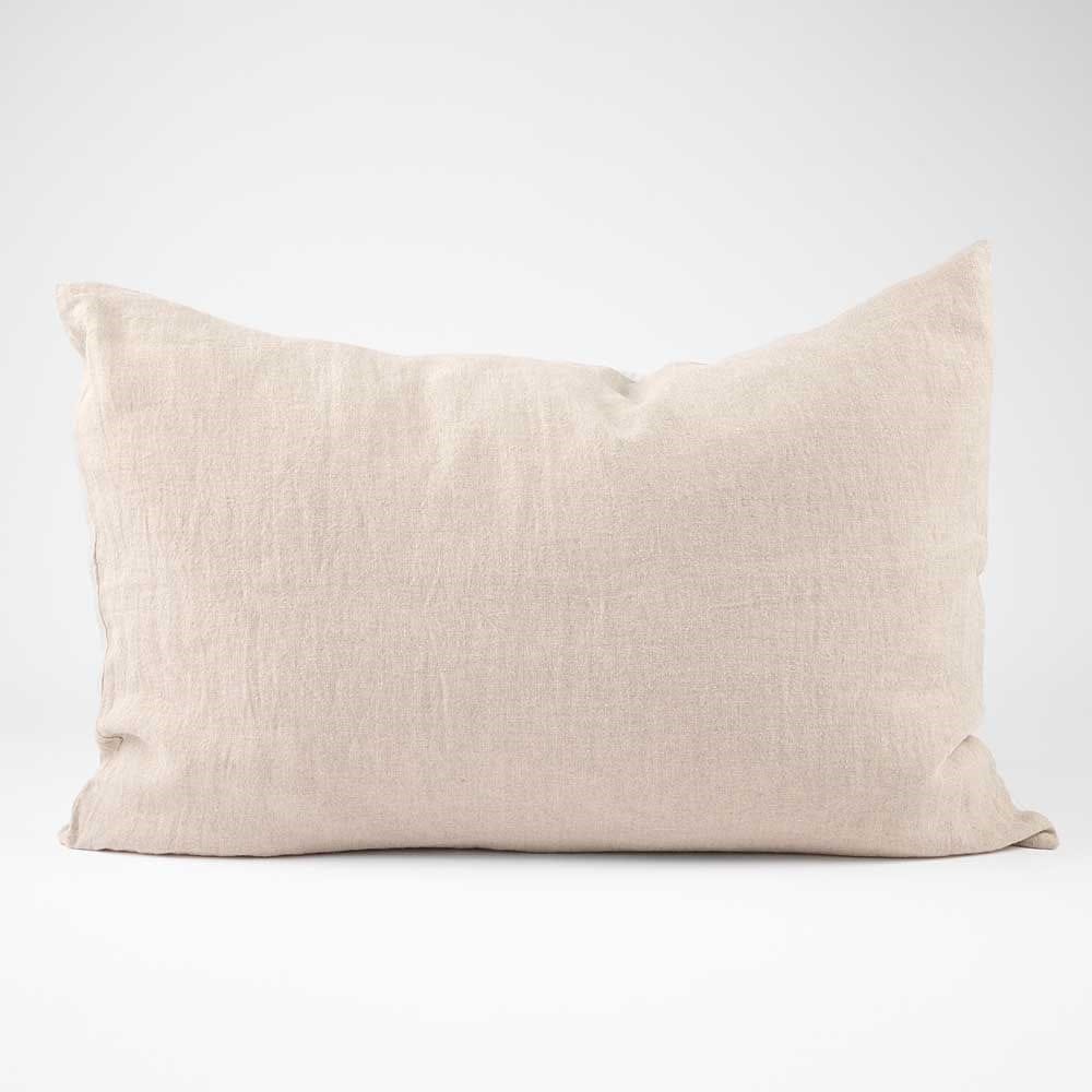 Marina Reversible Pillowcase Set - White w&