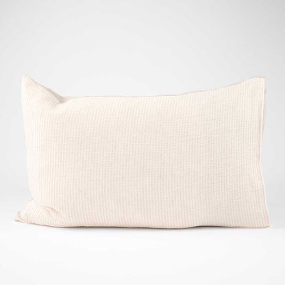 Marina Reversible Pillowcase Set - White w&