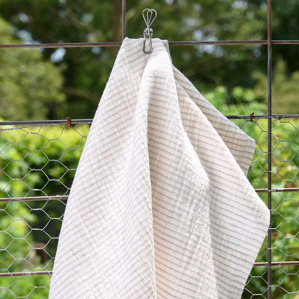 Marina Tea Towel (Set of Two) - White w&