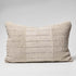 Natural linen cushion with a handwoven rustic texture by Eadie Lifestyle