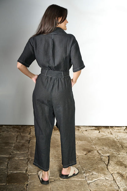 Moda Linen Suit - Black - Eadie Lifestyle