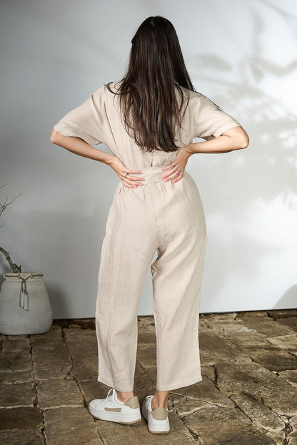 Moda Linen Suit - Natural - Eadie Lifestyle