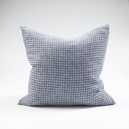 Ordonne Linen Houndstooth Cushion - Navy - Eadie Lifestyle