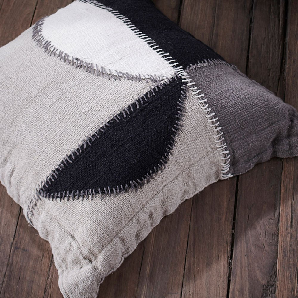 Perfecto Handwoven Linen Floor Cushion - Eadie Lifestyle