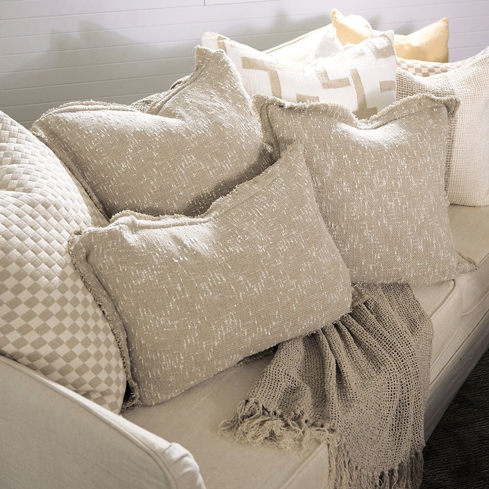 Polo Cushion - Natural/White  - Eadie Lifestyle