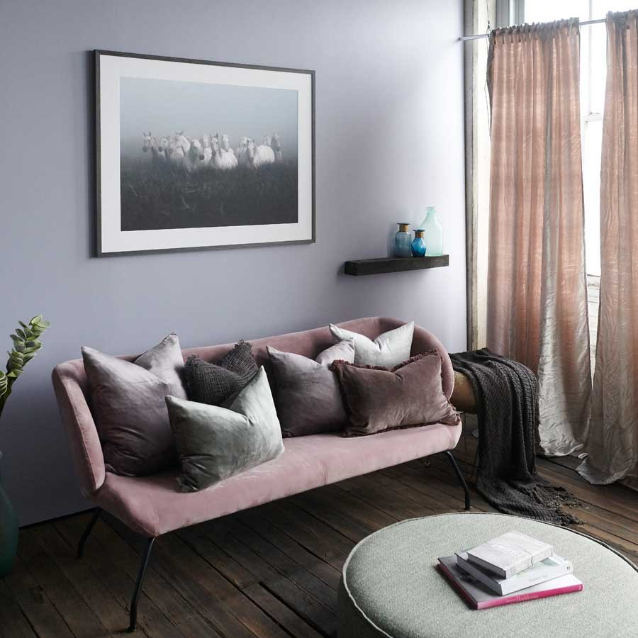 Precious Velvet Cushion - Pewter - Eadie Lifestyle