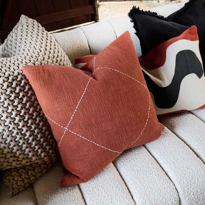 Ravo Cushion - Rust - Eadie Lifestyle