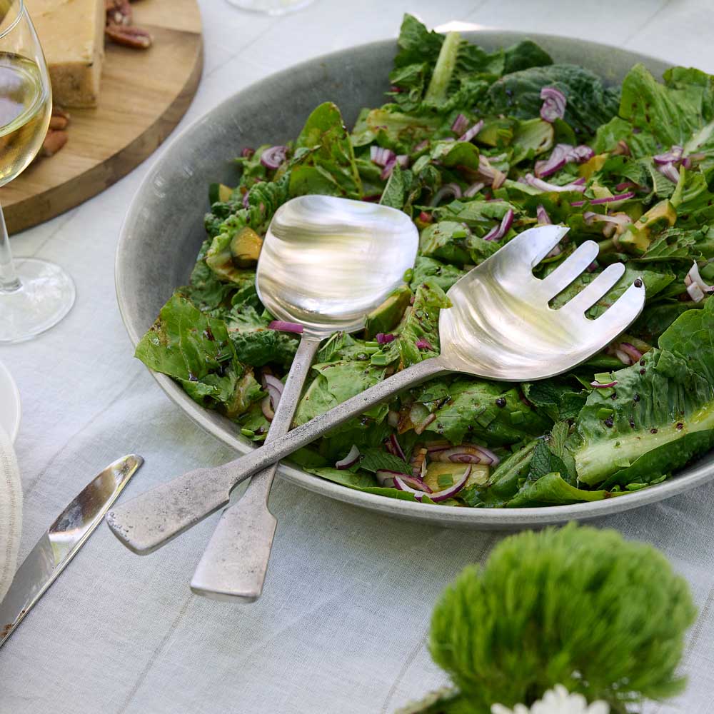Salad Servers - Matte Silver - Eadie Lifestyle