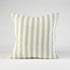 Santi Linen Cushion - White/Pistachio Stripe  - Eadie Lifestyle