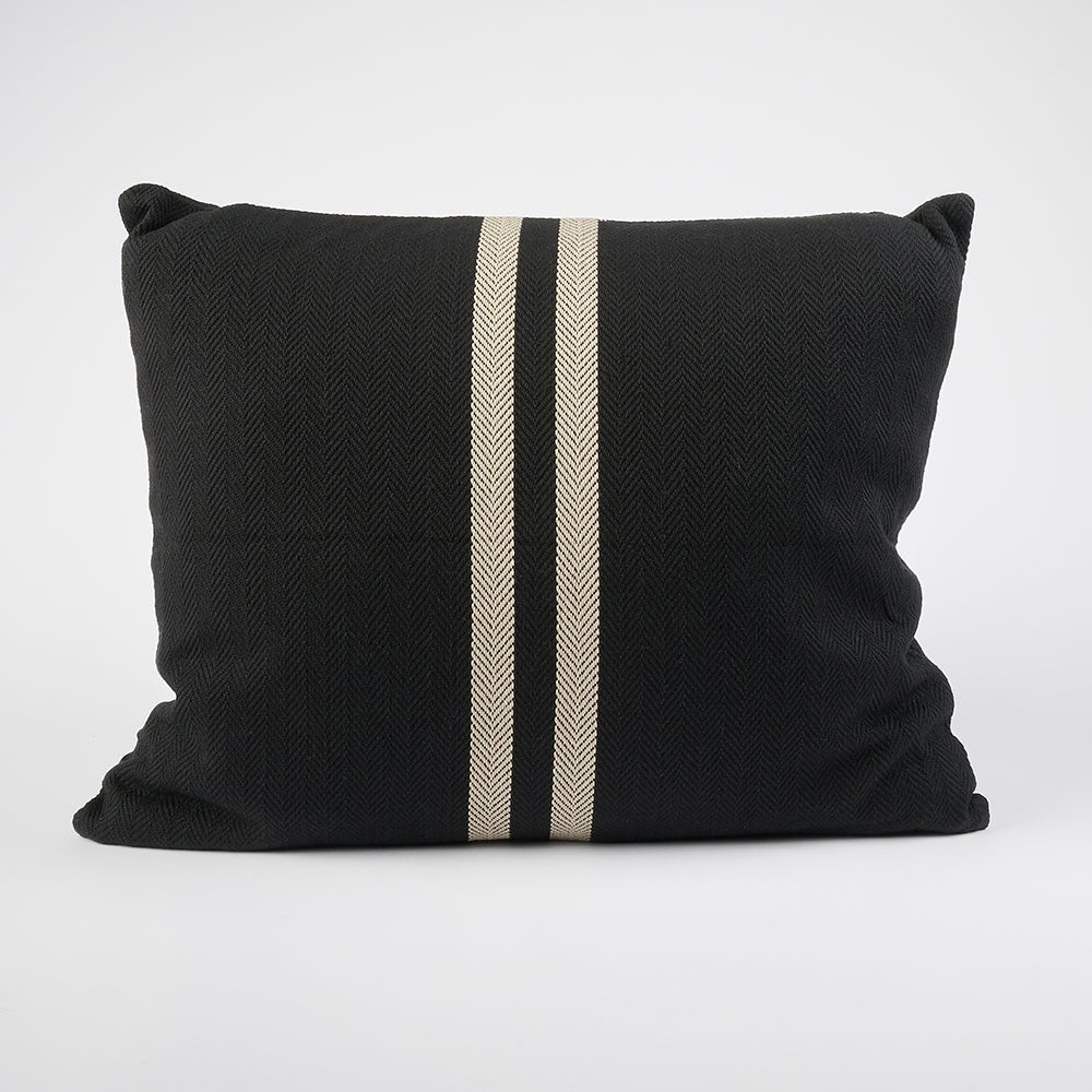 Simpatico Cushion - Black/Natural - Eadie Lifestyle