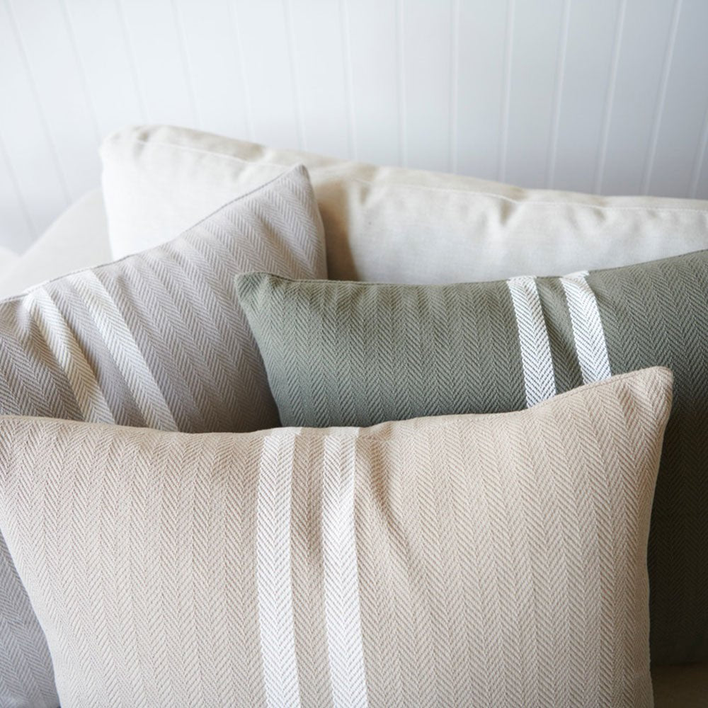 Simpatico Cushion - Natural/White - Eadie Lifestyle