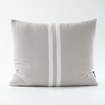 Simpatico Cushion - Silver Grey/White - Eadie Lifestyle