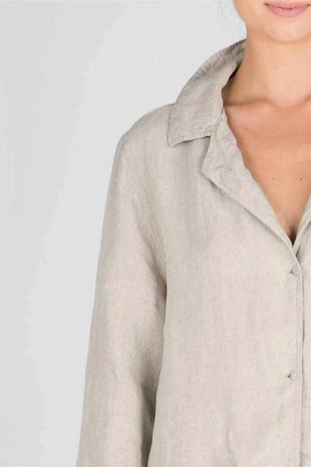 The Essential Linen Shirt - Natural - Eadie Lifestyle