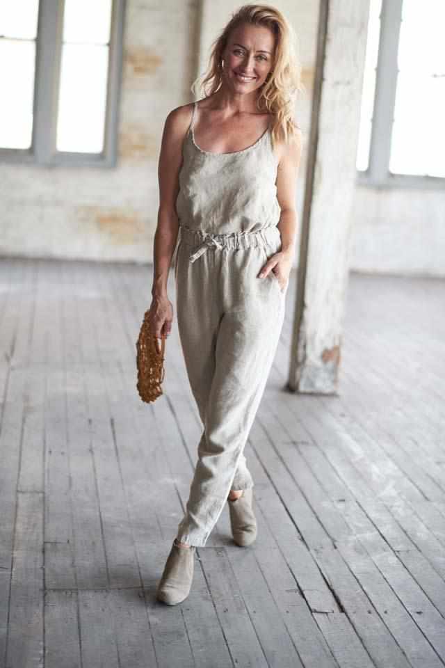 The Linen Lounge Pant - Natural - Eadie Lifestyle