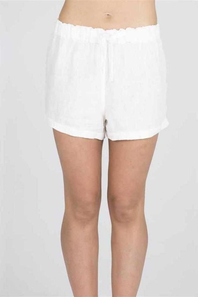 The Linen Shorts - White - Eadie Lifestyle